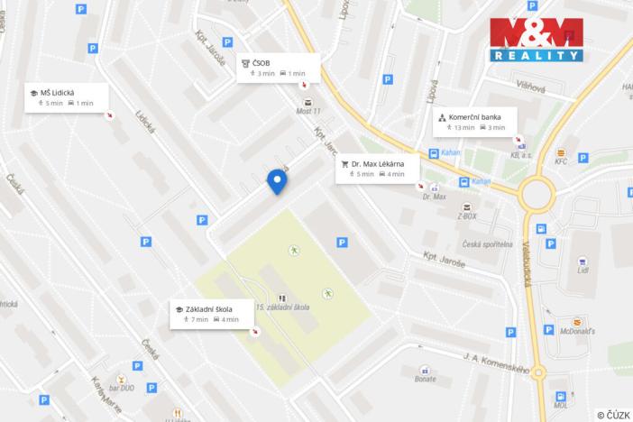 Prodej bytu 3+1, Most, Lidická, 62 m2