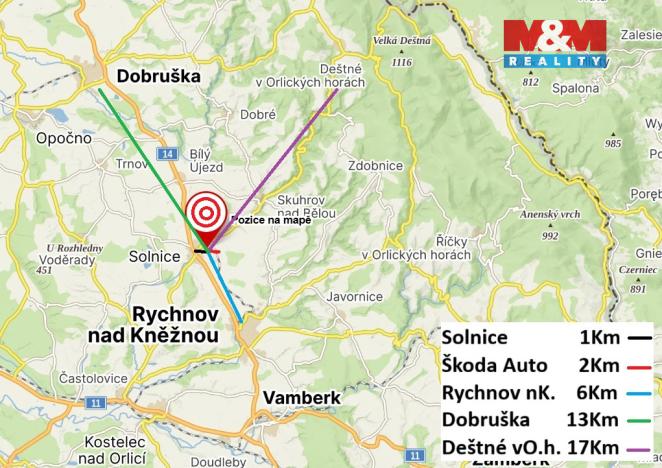 Prodej pozemku pro bydlení, Kvasiny, 14571 m2