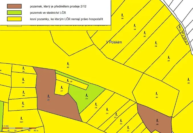Prodej podílu lesa, Smilovy Hory, 19284 m2