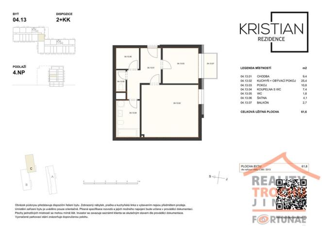 Prodej bytu 2+kk, Hradec Králové, Pod Zámečkem, 61 m2