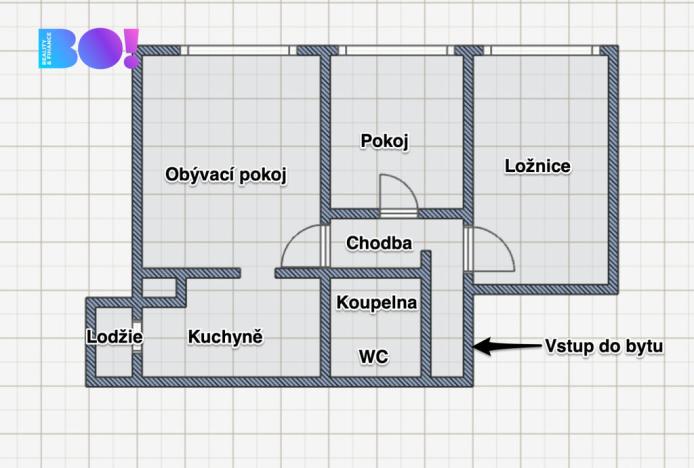 Prodej bytu 3+1, Ostrava, Výškovická, 59 m2