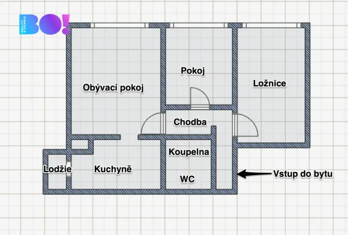 Prodej bytu 3+1, Ostrava, Výškovická, 59 m2
