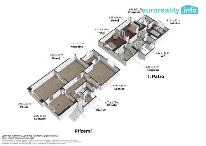 Prodej rodinného domu, Jablonec nad Nisou, Podskalí, 218 m2