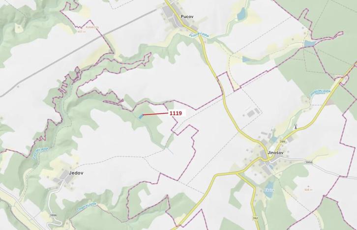 Dražba lesa, Náměšť nad Oslavou, 1976 m2