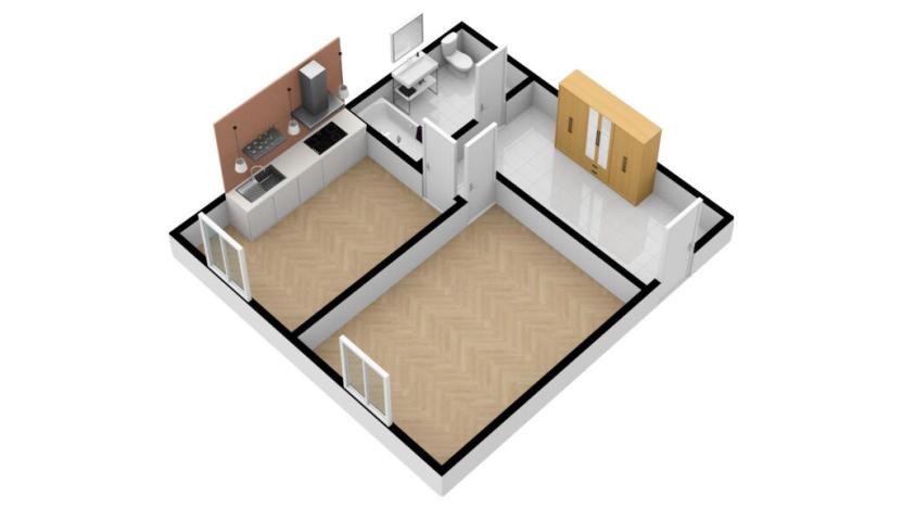 Pronájem bytu 2+kk, Liberec - Liberec IV-Perštýn, Revoluční, 45 m2