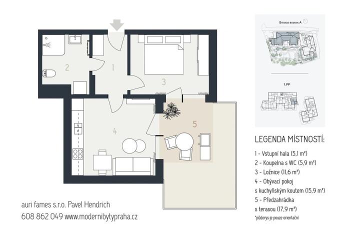 Prodej bytu 2+kk, Praha - Lysolaje, Lysolajské údolí, 41 m2