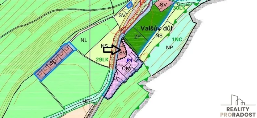 Prodej pozemku pro bydlení, Dlouhá Loučka, Valšův Důl, 515 m2