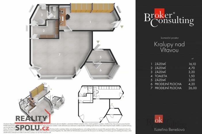 Pronájem obchodního prostoru, Kralupy nad Vltavou - Lobeček, Dr. E. Beneše, 58 m2