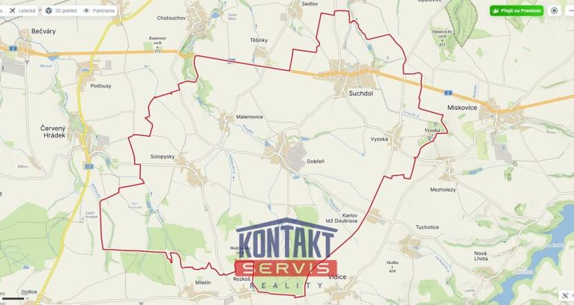 Prodej pole, Suchdol, 121476 m2