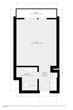 Pronájem bytu 1+kk, Brno, Jedovnická, 20 m2