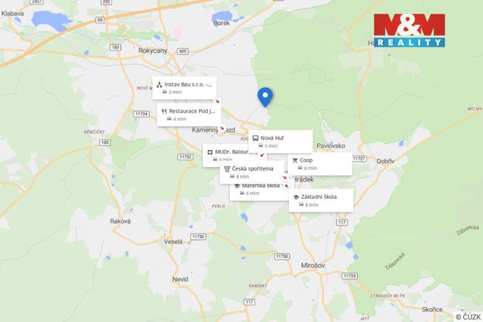 Prodej pozemku pro bydlení, Dobřív - Pavlovsko, 1692 m2