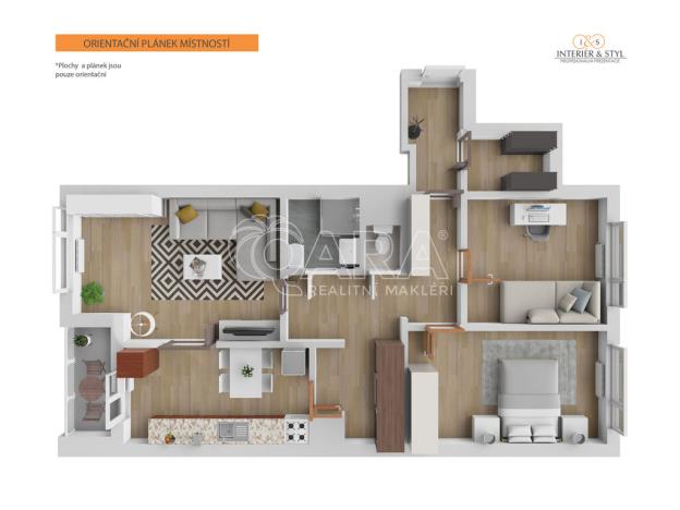 Pronájem bytu 3+1, Praha - Háje, Plickova, 73 m2