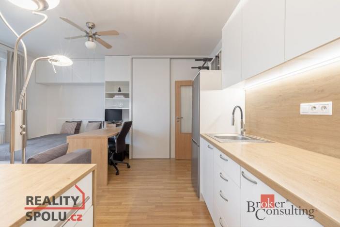 Pronájem bytu 1+kk, Brno, Říčanská, 33 m2