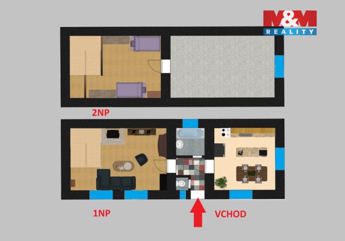 Prodej chalupy, Svojšice - Nová Ves III, 86 m2
