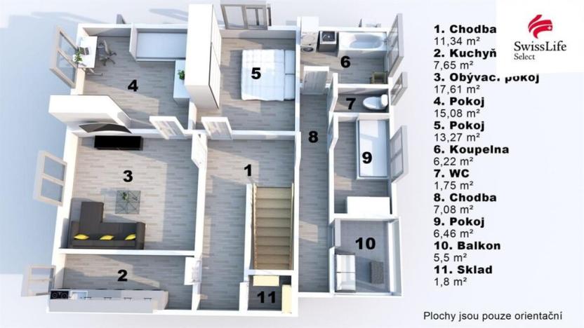 Prodej vícegeneračního domu, Bakov nad Jizerou - Malá Bělá, 185 m2
