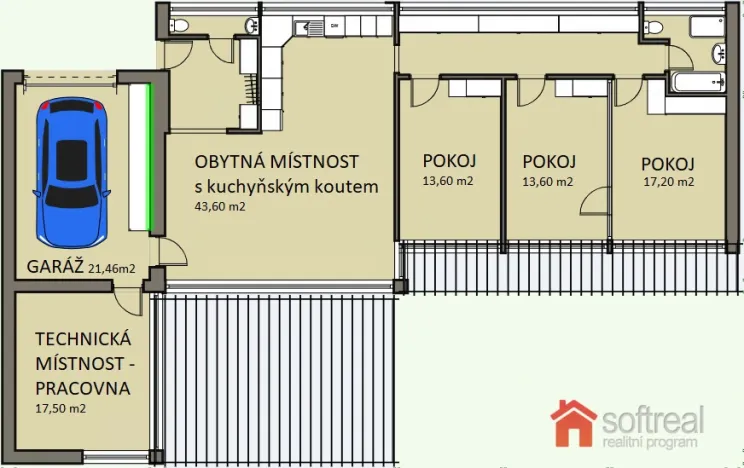 Prodej rodinného domu, Nymburk - Drahelice, Na Hroudách 2, 185 m2