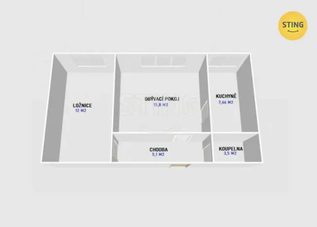 Pronájem bytu 2+1, Opava - Kateřinky, Holasická, 44 m2