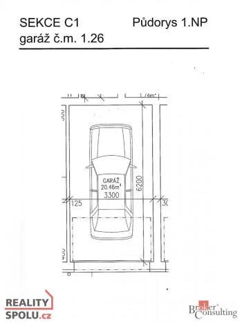 Prodej garáže, Pardubice - Trnová, Adolfa Opálky, 20 m2