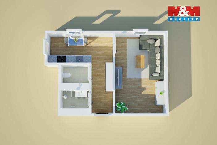 Prodej bytu 1+1, Heřmanův Městec, Heřmanského, 44 m2