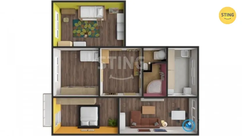 Prodej bytu 4+1, Velké Meziříčí, Bezděkov, 91 m2