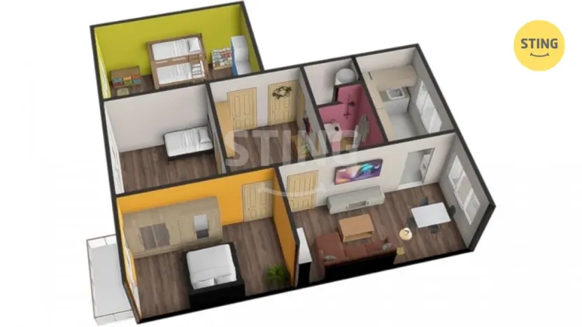 Prodej bytu 4+1, Velké Meziříčí, Bezděkov, 89 m2