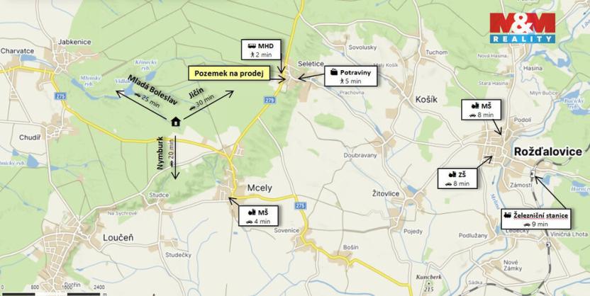 Prodej pozemku pro bydlení, Seletice, 835 m2