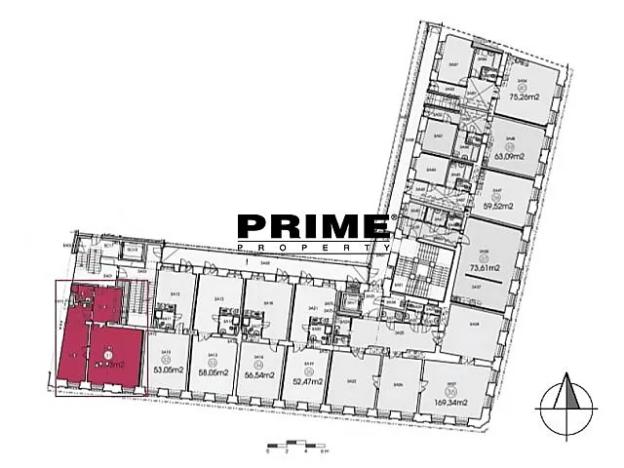 Pronájem kanceláře, Praha - Smíchov, Štefánikova, 70 m2