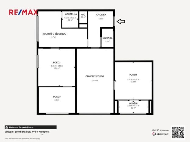 Prodej bytu 4+1, Humpolec, Na Rybníčku, 79 m2