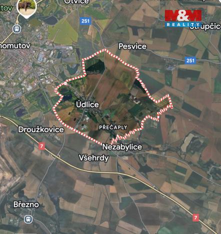 Prodej pozemku pro bydlení, Údlice - Přečaply, 7314 m2