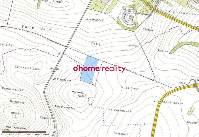 Prodej pole, Křelov-Břuchotín, 39414 m2