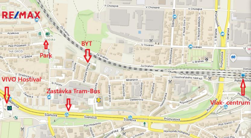 Pronájem bytu 1+kk, Praha - Hostivař, Vladycká, 30 m2