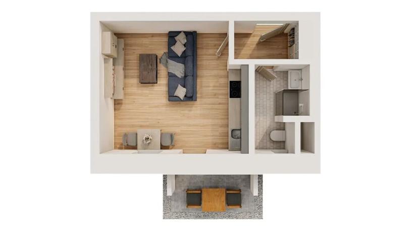 Pronájem bytu 1+kk, Mikulov, 25 m2