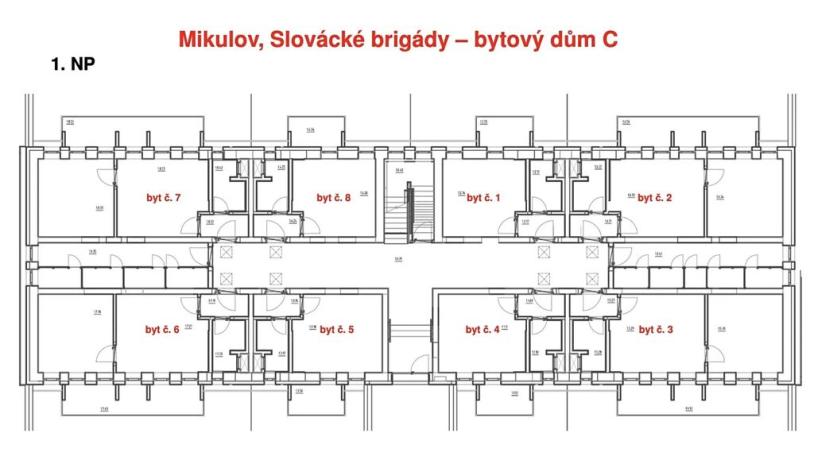 Pronájem bytu 1+kk, Mikulov, 25 m2