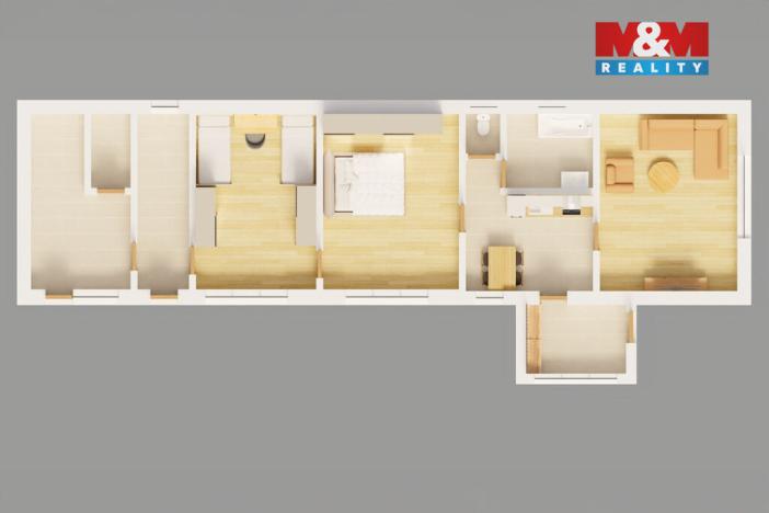 Prodej rodinného domu, Vrbice, Průhon, 100 m2