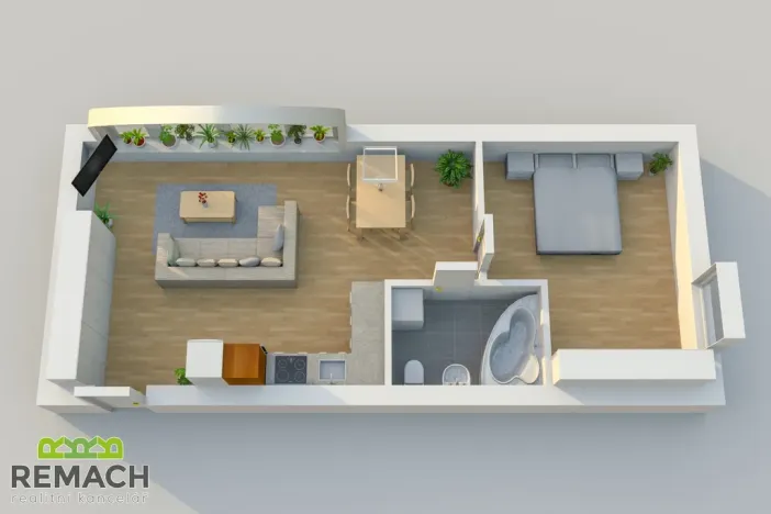 Pronájem bytu 2+kk, Staré Město, Hradišťská, 51 m2