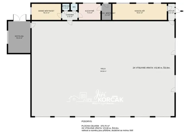 Pronájem výrobních prostor, Blansko - Olešná, 370 m2