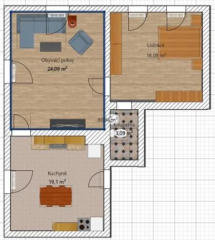 Prodej bytu 2+1, Staré Město, Hornická, 64 m2