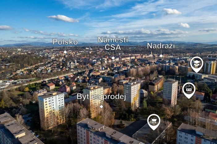 Prodej bytu 1+1, Český Těšín, Hrabinská, 40 m2