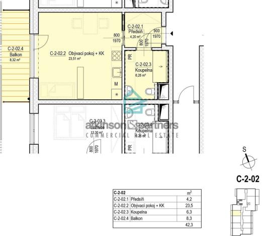 Prodej bytu 1+kk, Hluboká nad Vltavou, 42 m2