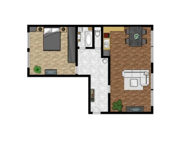 Pronájem bytu 2+kk, Praha - Horní Měcholupy, Padovská, 62 m2