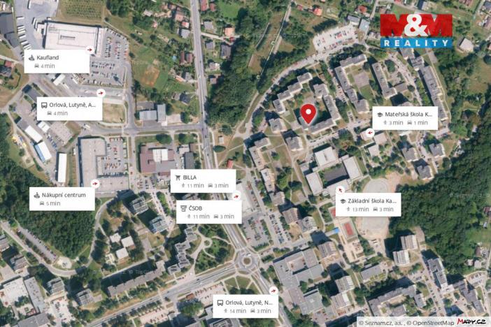 Prodej bytu 2+1, Orlová - Lutyně, Karla Dvořáčka, 43 m2