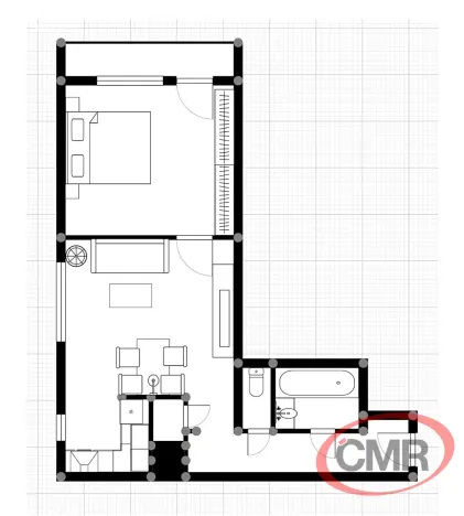Pronájem bytu 2+kk, Příbram, Školní, 43 m2