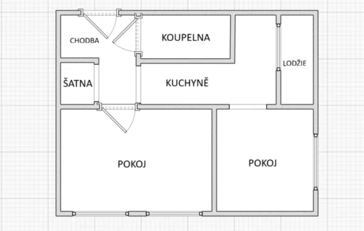 Pronájem bytu 2+1, Ústí nad Labem - Střekov, Kamenná, 49 m2