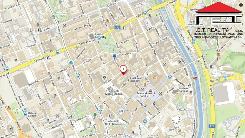 Pronájem obchodního prostoru, Ostrava, Poštovní, 209 m2