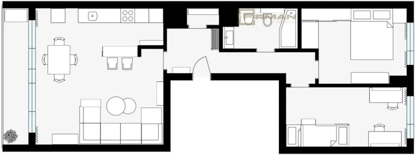 Prodej bytu 3+kk, Praha - Stodůlky, Janského, 73 m2