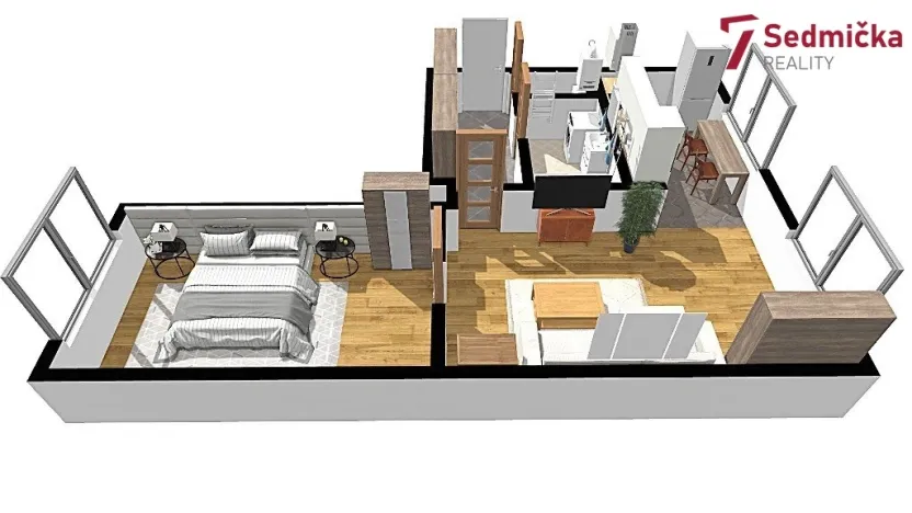 Prodej bytu 2+kk, Vlachovice, 56 m2