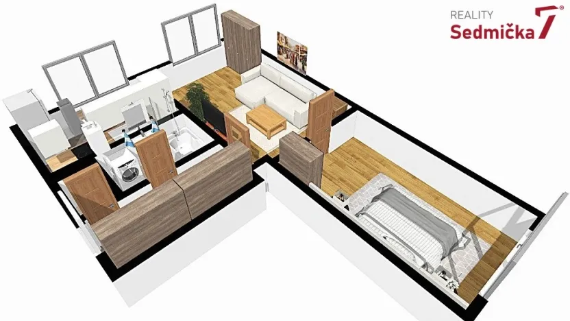 Prodej bytu 2+kk, Vlachovice, 56 m2