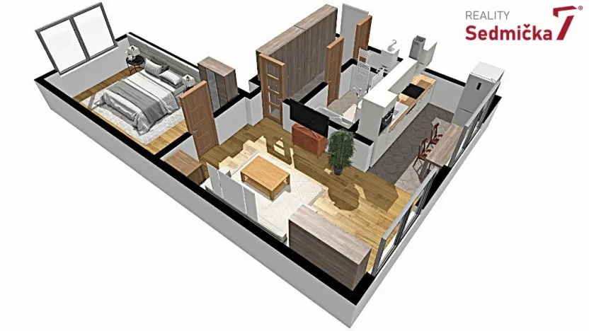 Prodej bytu 2+kk, Vlachovice, 56 m2