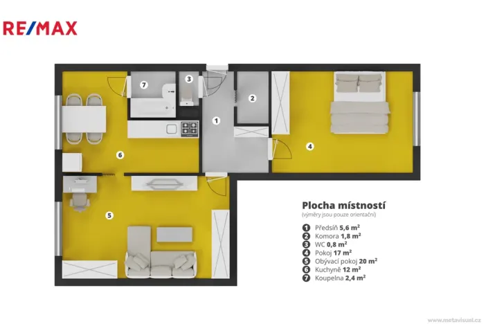 Prodej bytu 2+1, Chlumec, Krušnohorská, 64 m2