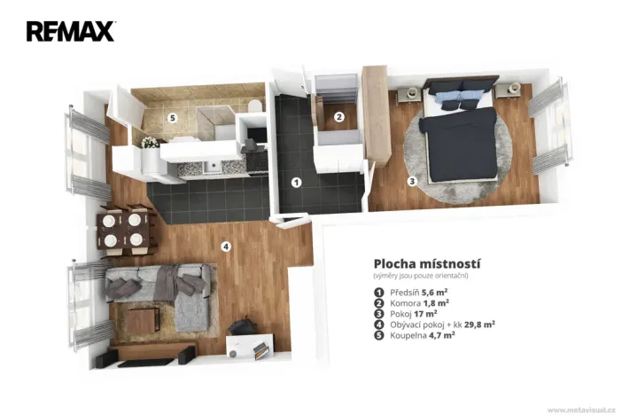 Prodej bytu 2+1, Chlumec, Krušnohorská, 64 m2